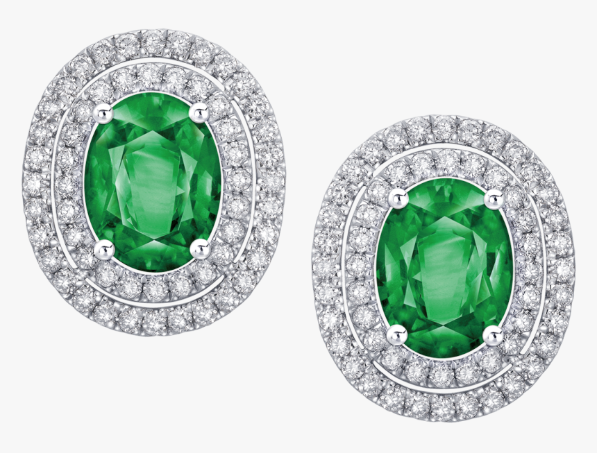 Ea27000344 - Diamond Earring Png Green, Transparent Png, Free Download