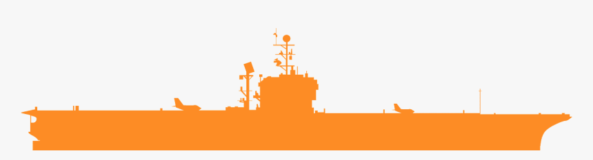 Aircraft Carrier Silhouette Clipart Clipart Royalty - Us Carrier Silhouette, HD Png Download, Free Download