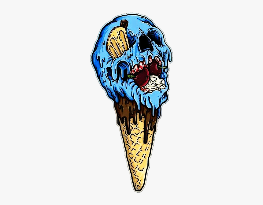 Sorvete - Creepy Ice Cream Cone, HD Png Download, Free Download