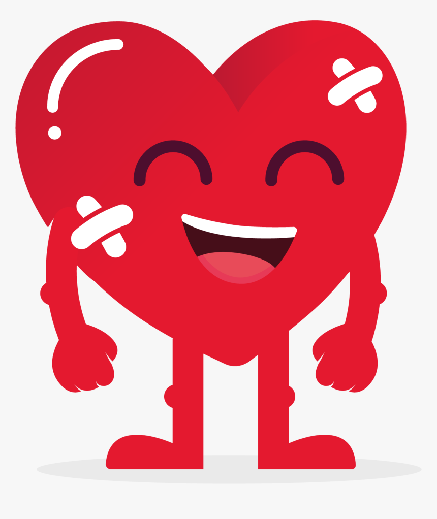 Cartoon Clipart Happy Person With Donation Box Svg - Cartoon Heart Sad, HD Png Download, Free Download