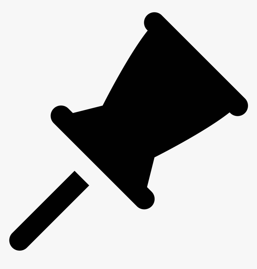 Pushpin Vector Bulletin - Thumbtack Icon Png, Transparent Png, Free Download