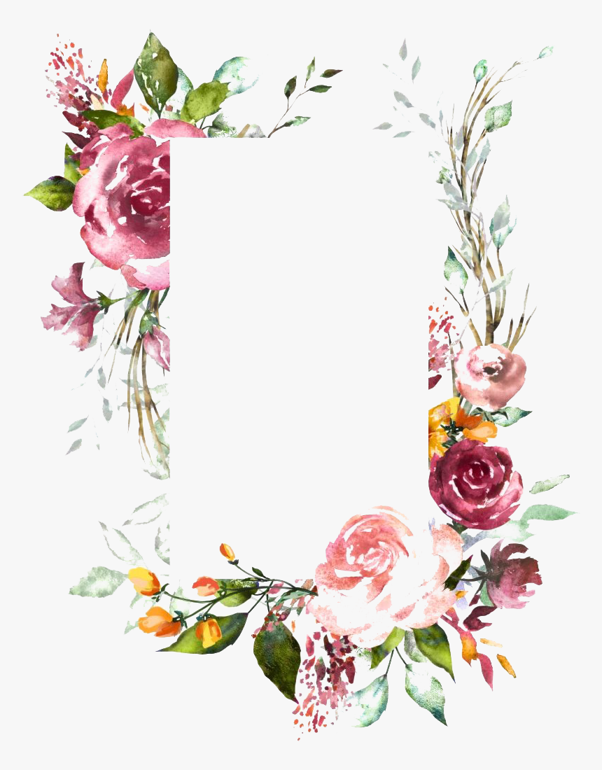 Floral Frame Png Transparent, Png Download, Free Download