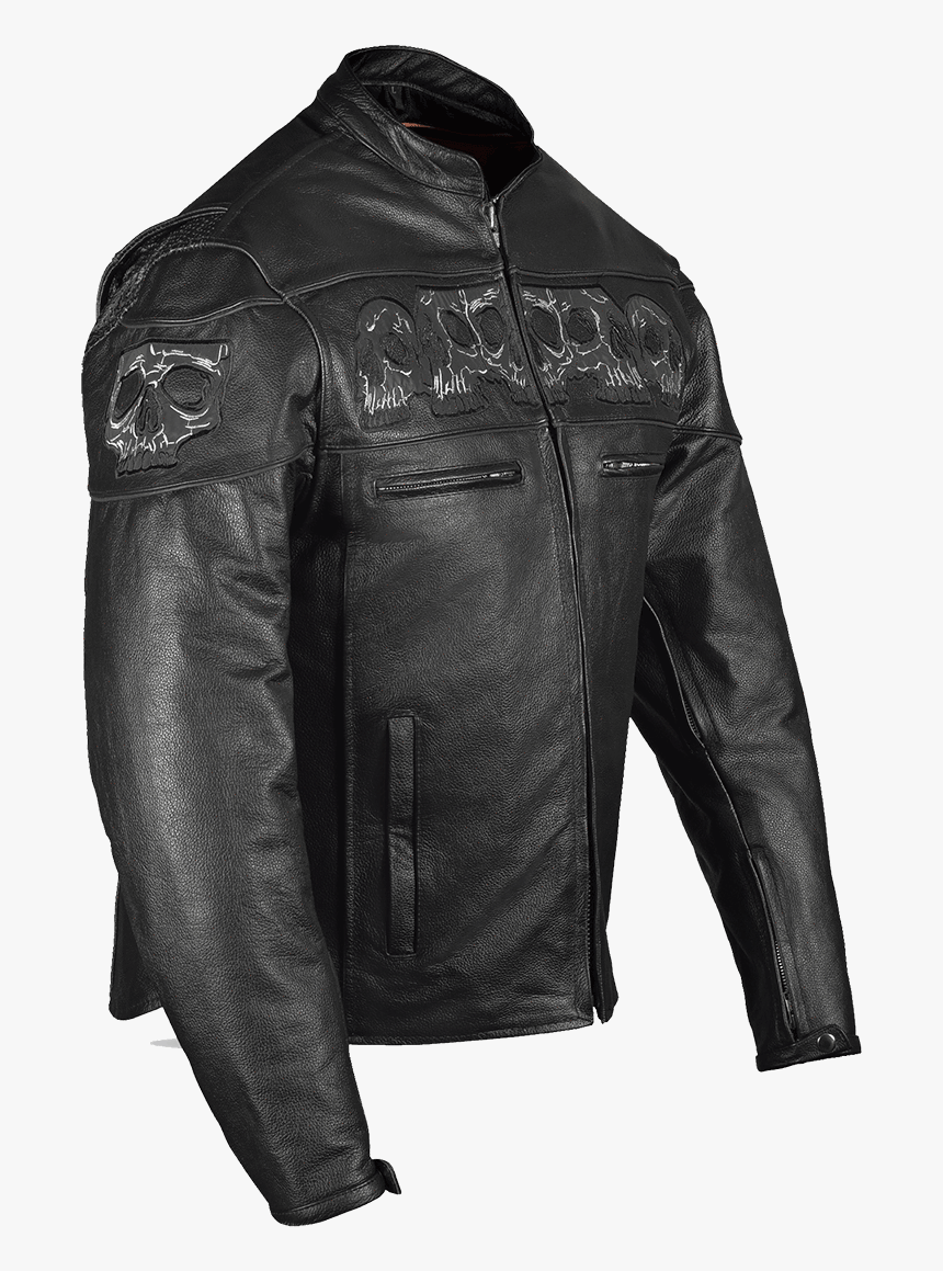 Padded Leather Motorcycle Jackets For Men, HD Png Download, Free Download