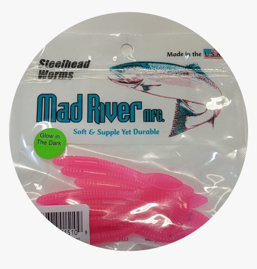 Madriver Glow In The Dark - Rubber Steelhead Worms Sale, HD Png Download, Free Download