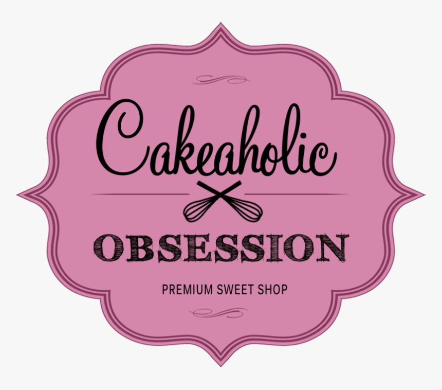 Cakeaholic Logo Jan 2015 Official Pink No Glow, HD Png Download, Free Download