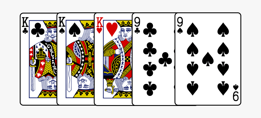 Full House Cards Png - King Of Hearts Card, Transparent Png, Free Download