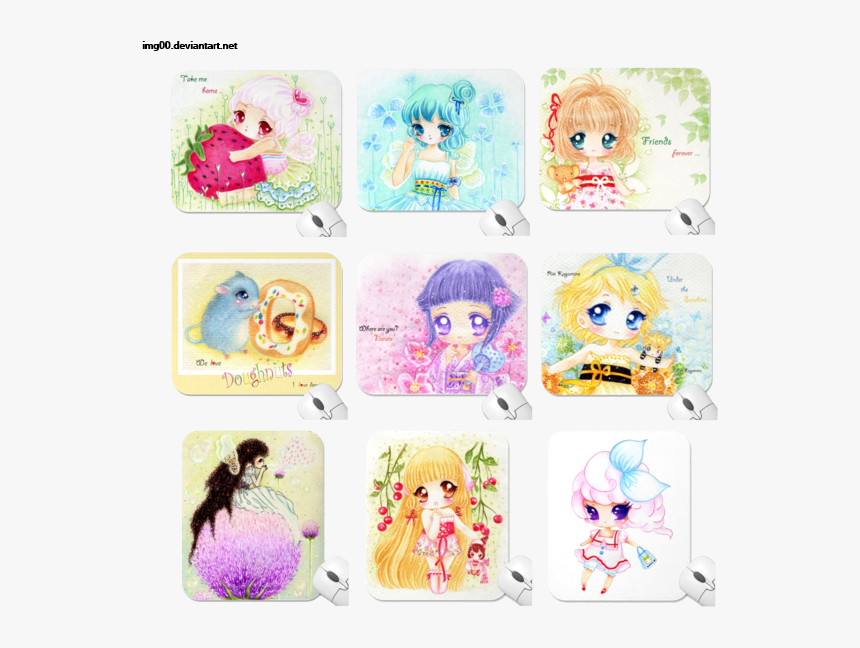 Jelly Sticker Pack Jelly Store Bv Cute Mouse Pads - Cartoon, HD Png Download, Free Download