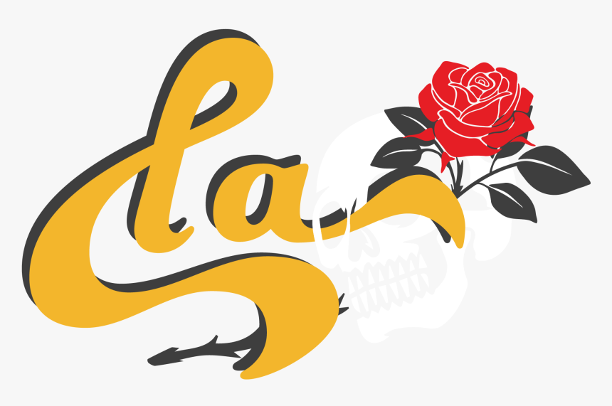 La Skull Rose - Graphic Design, HD Png Download, Free Download
