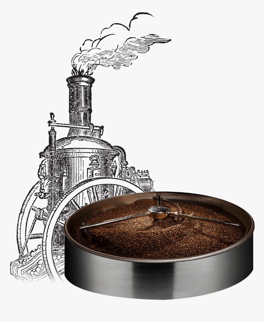 Process Coffee Roasting - Line Art, HD Png Download, Free Download