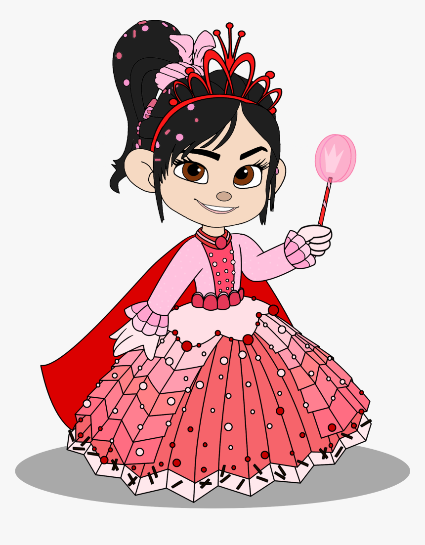 Vanellope In A Princess Vestido With Her Crown - Vanellope Von Schweetz Princess Png, Transparent Png, Free Download