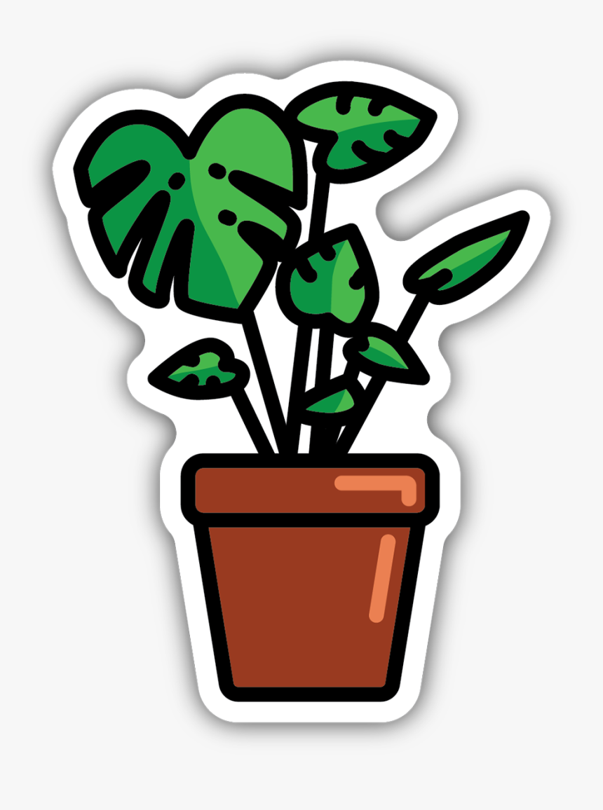 Monstera Sticker, HD Png Download, Free Download