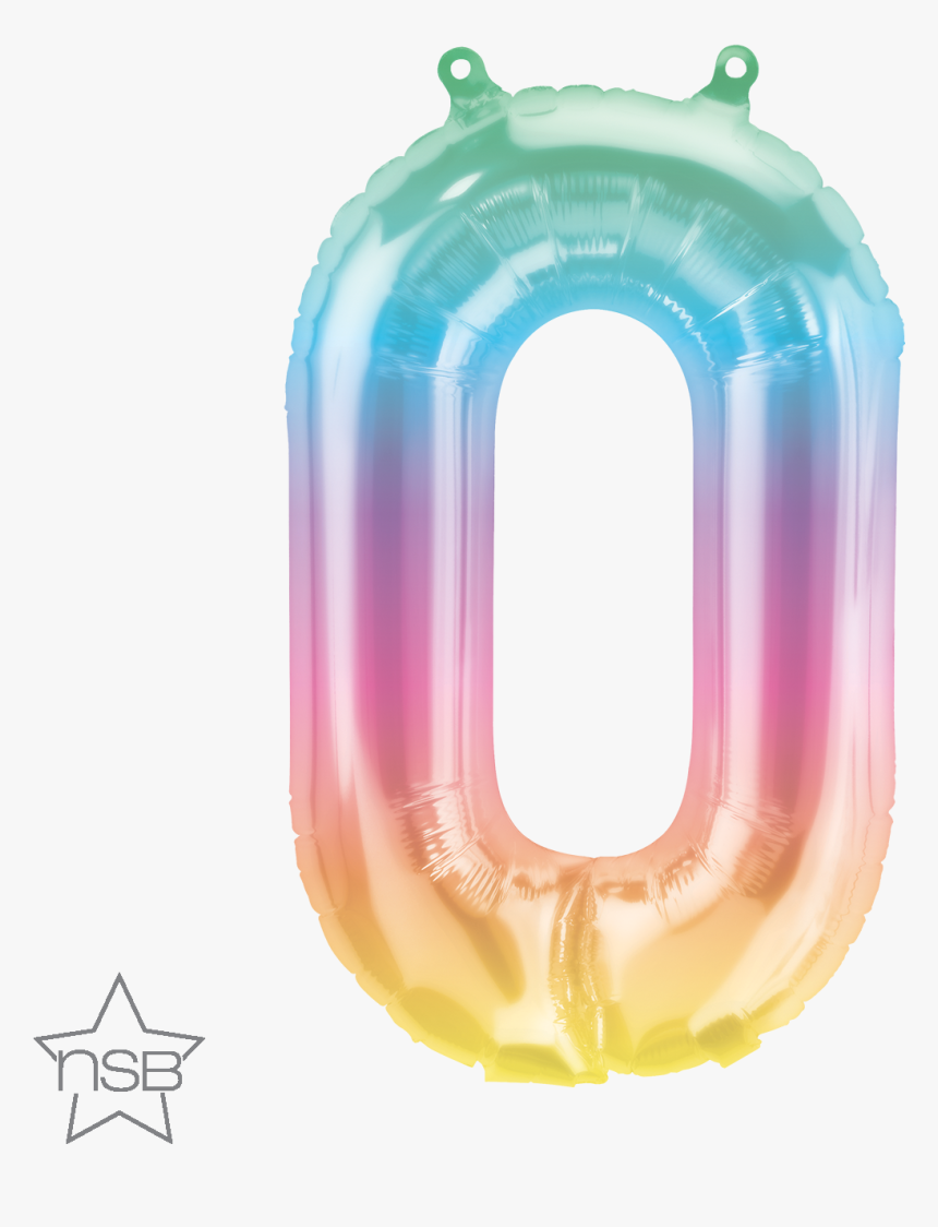 Jelli Ombre Rainbow Number Balloons - Northstar Numeri Jelly Ombrè, HD Png Download, Free Download