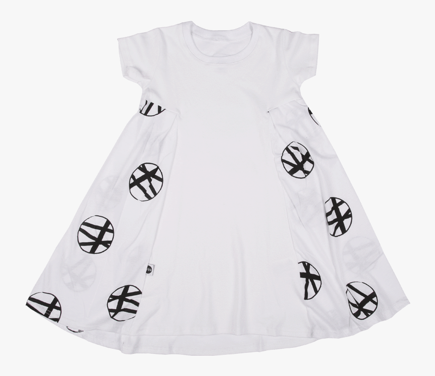 White Circles Boho Dress - Day Dress, HD Png Download, Free Download