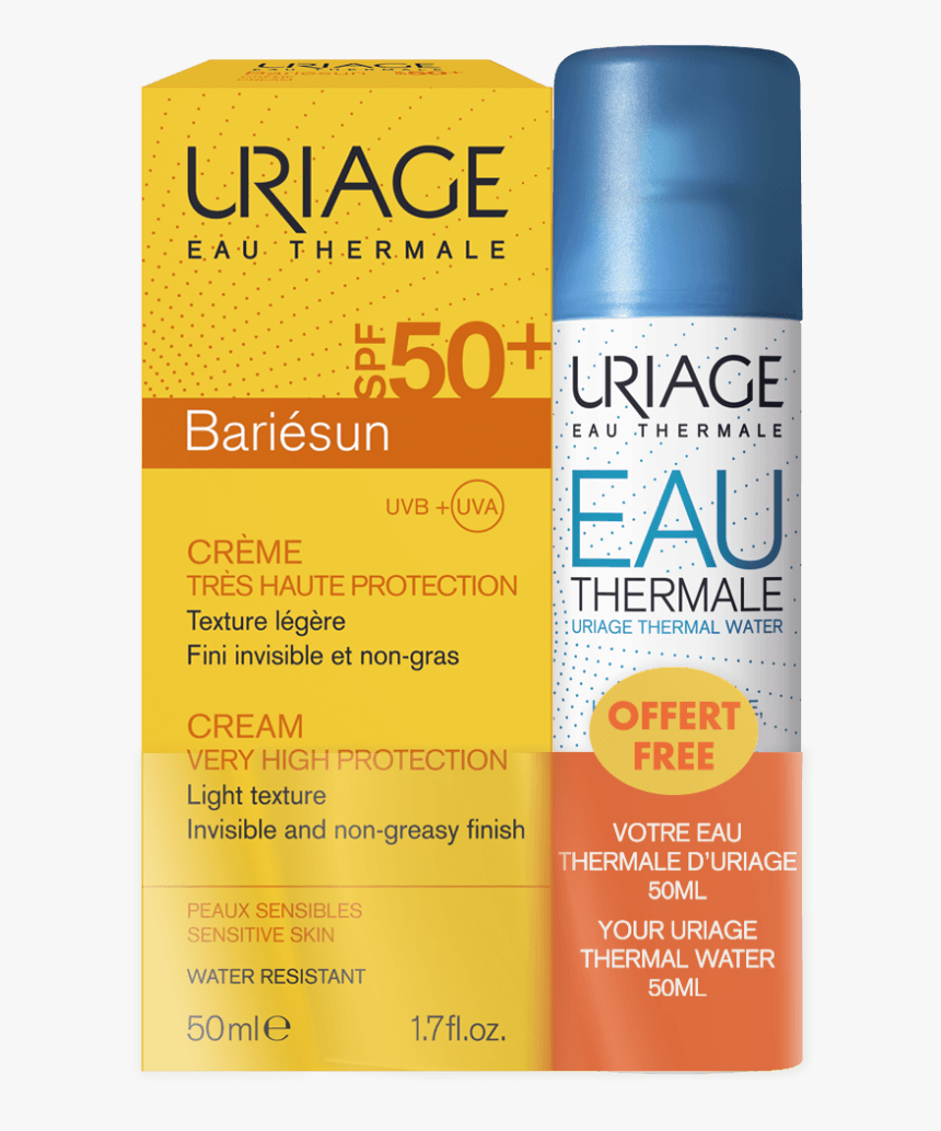 Uriage Eau Thermale Spf 50, HD Png Download, Free Download