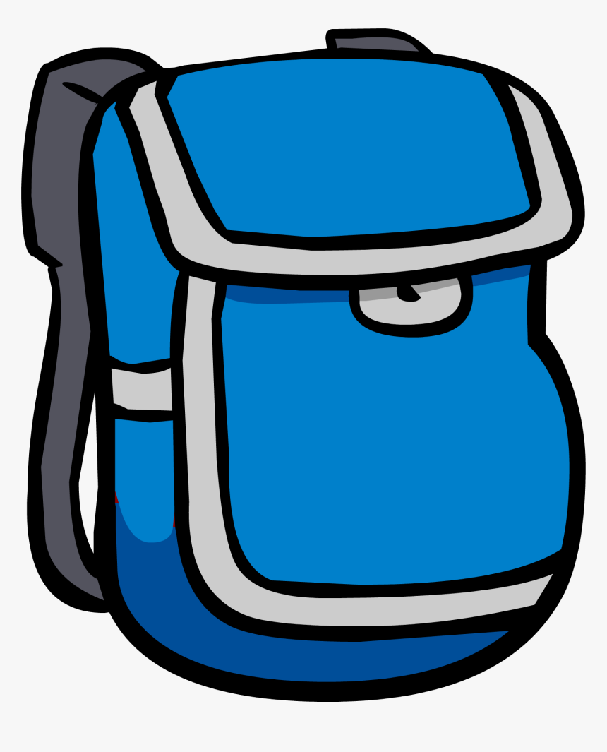 Club Penguin Rewritten Wiki - Club Penguin Blue Backpack, HD Png Download, Free Download