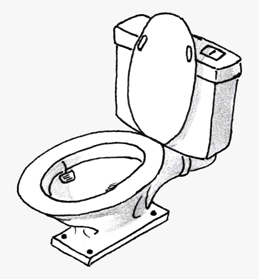 Toilet Drawing At Getdrawings - Toilet Drawing Transparent, HD Png Download, Free Download