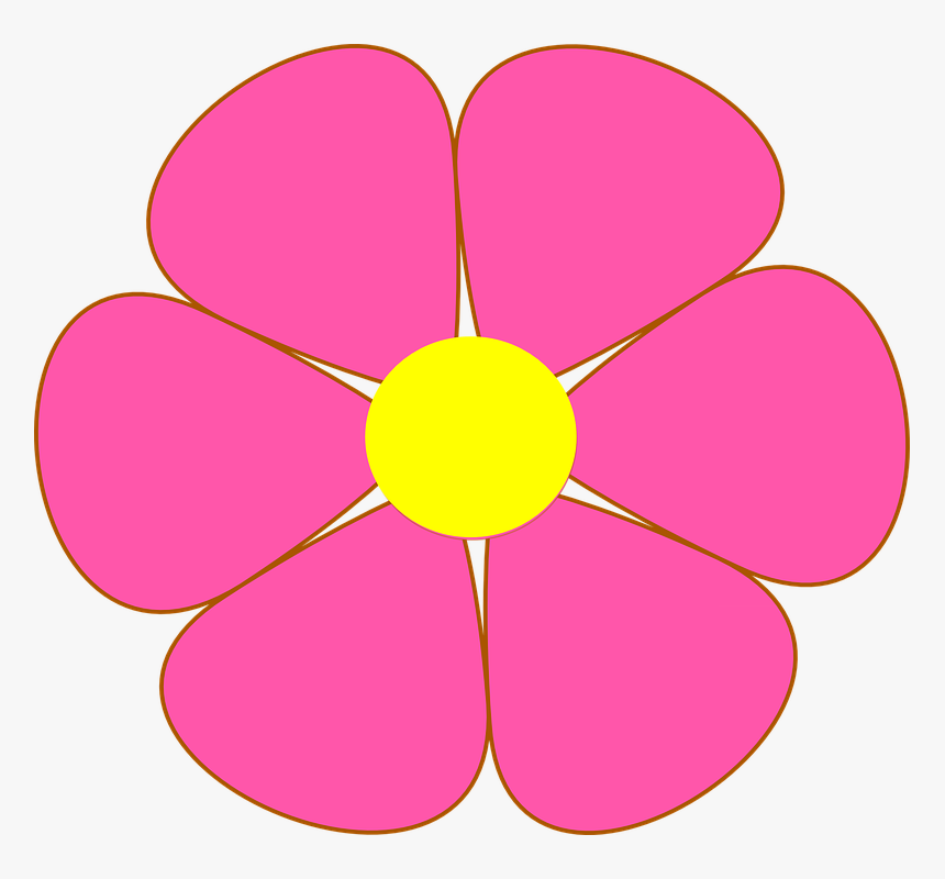 Flower 6 Petals Clipart, HD Png Download, Free Download