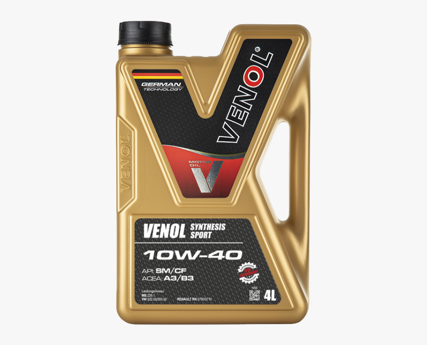 Olej Silnikowy 10w40 Samochodowy Lodz Producent Sport - Venol Oil, HD Png Download, Free Download