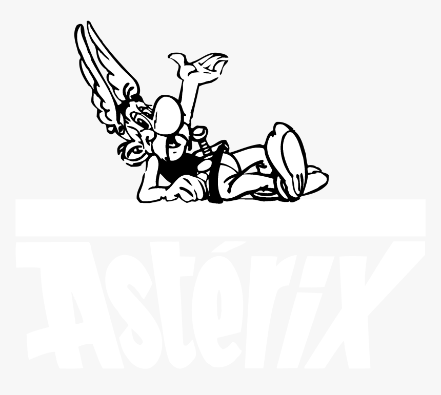 Asterix Parc 01 Logo Black And White - Asterix, HD Png Download, Free Download