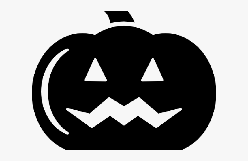Evil Clipart Black And White - Black Pumpkin Clipart Transparent, HD Png Download, Free Download