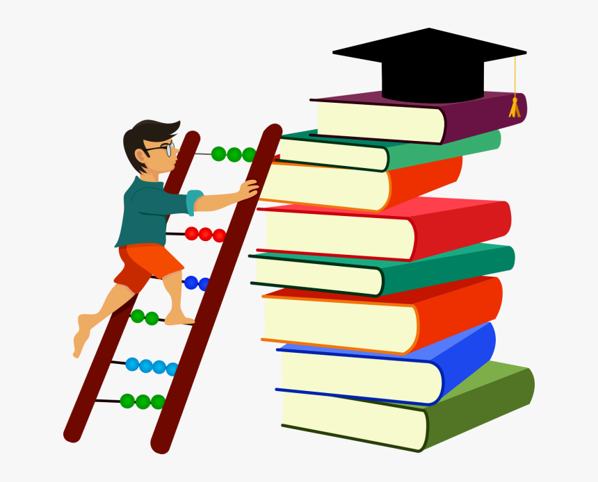 Thinking Woman Clipart Student Reflection - Student Climbing Stairs Clipart, HD Png Download, Free Download