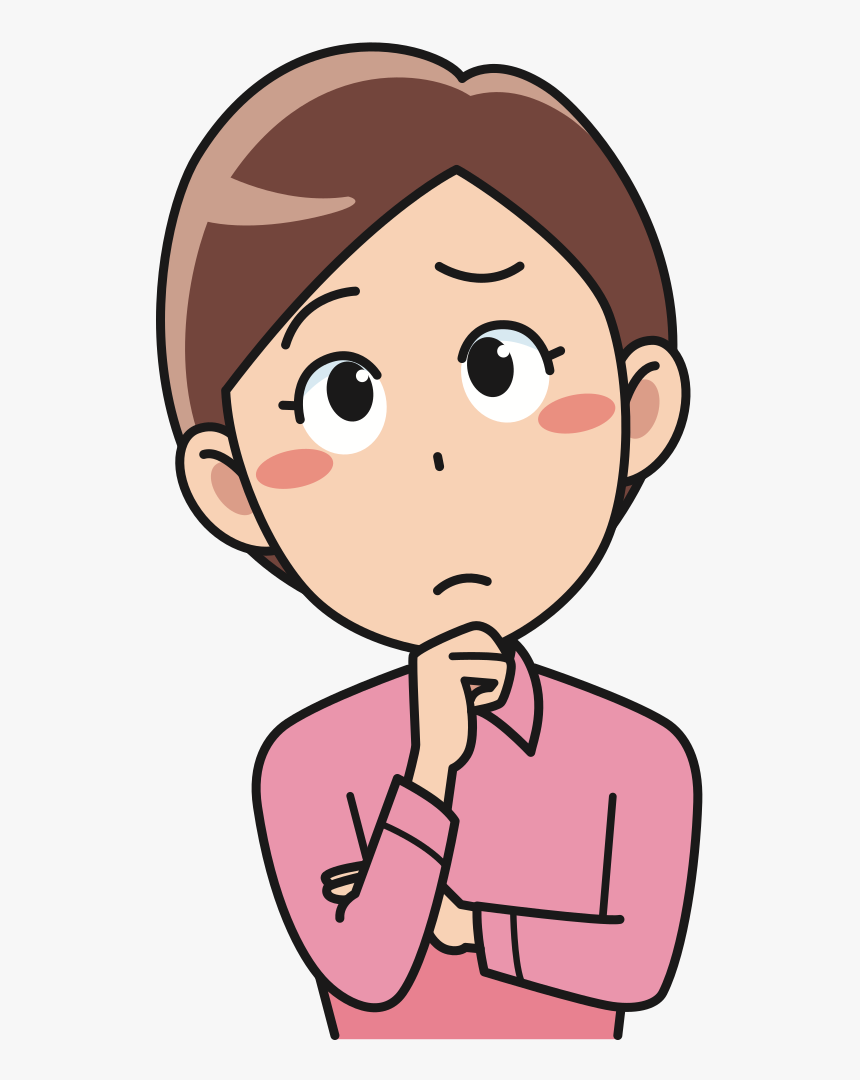 Perplexed Female Clipart , Png Download - Gambar Kartun Bingung Lucu, Transparent Png, Free Download