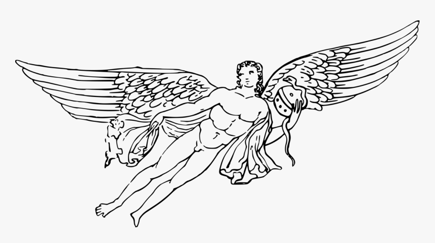 Line Art,head,symmetry - Drawing Of Eros And Psyche, HD Png Download, Free Download