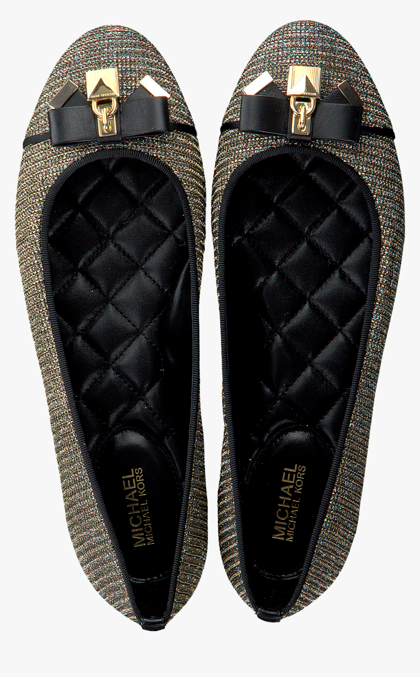 Gold Michael Kors Ballet Pumps Alice Ballet - Michael Kors Alice Ballet Flats Gold Black, HD Png Download, Free Download