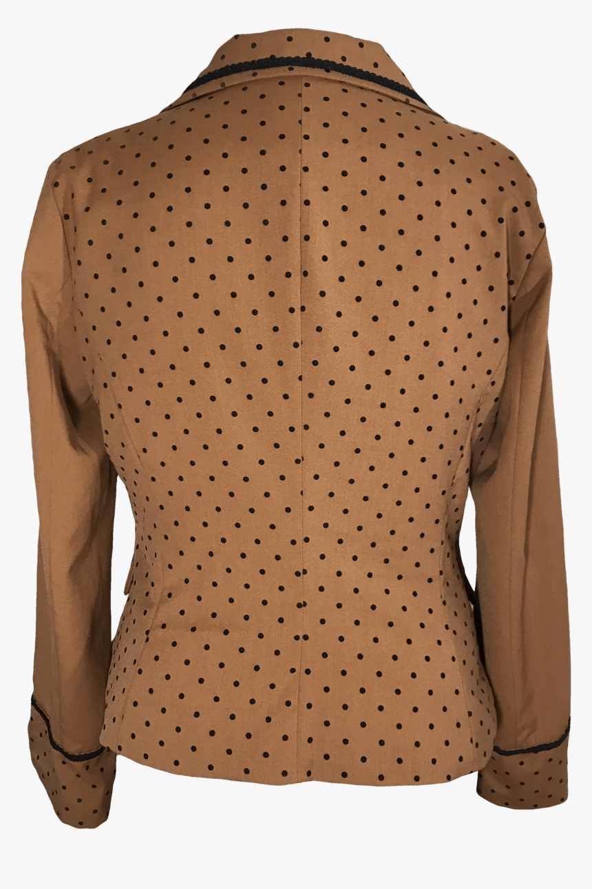 40’s Polka Dot Buttoned Blazer By Bettie Page - Polka Dot, HD Png Download, Free Download