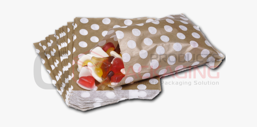 Gold Polka Dot Treat Bags - Bag, HD Png Download, Free Download