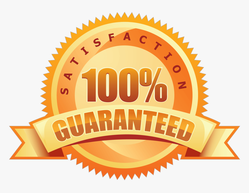 Satisfaction 100% Guaranteed - Label, HD Png Download, Free Download