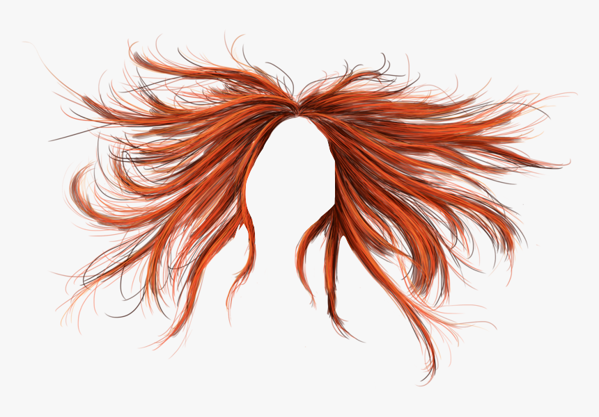 Orange Hair Wig Transparent Background, HD Png Download, Free Download