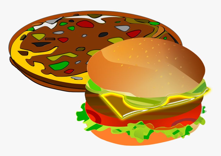 Pizza And Burger Clipart, HD Png Download, Free Download