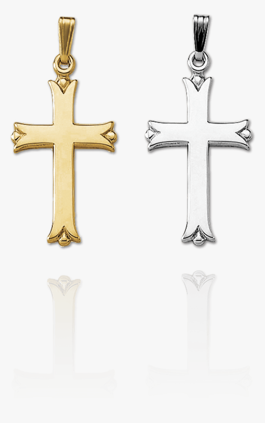 14kt Gold Solid Cross No Chain - Cross, HD Png Download, Free Download