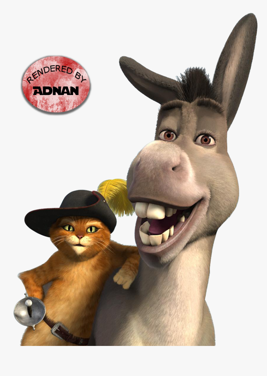 Shrek 3 Photo Shrek3 - Puss N Boots Shrek Donkey, HD Png Download, Free Download