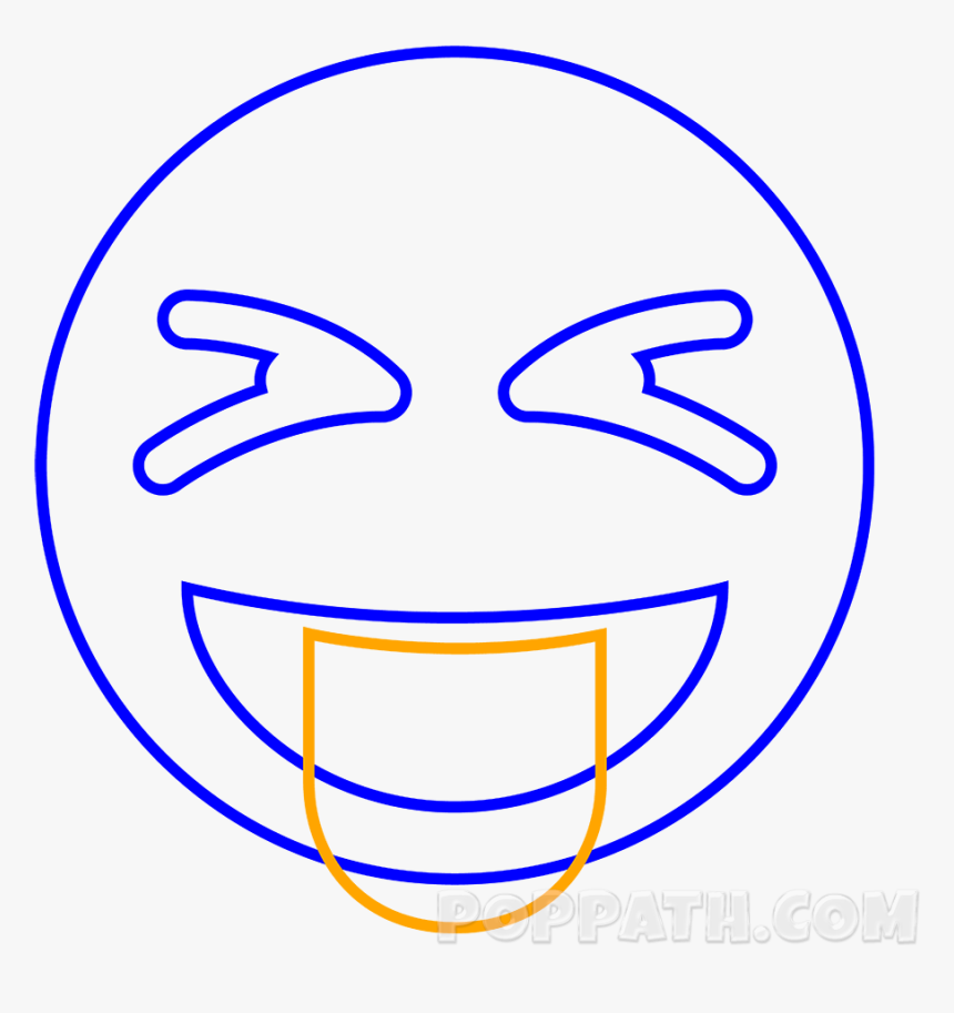 Transparent Tongue Out Emoji Png - Silly Emoji Face Drawing, Png Download, Free Download