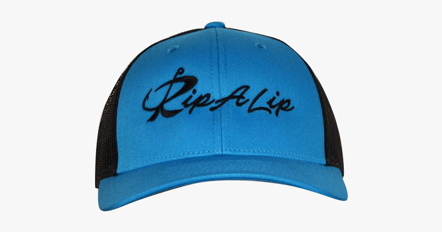 Cyan & Black W/black Mesh Back Rip A Lip Cap"
 Class= - Baseball Cap, HD Png Download, Free Download