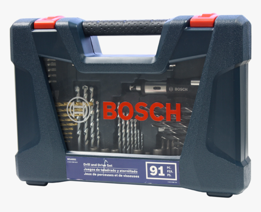 91 Piece Drill And Driver Bit Set Bosch Ms4091 - Messenger Bag, HD Png Download, Free Download