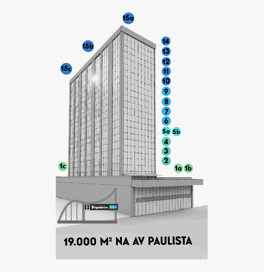 Coworking Na Paulista - Tower Block, HD Png Download, Free Download