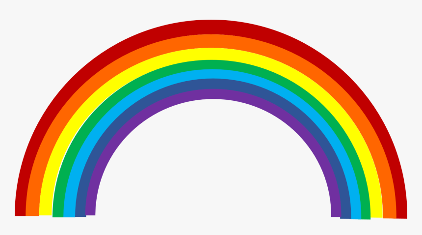 Clipart Rainbow Cute - Transparent Background Rainbow Clipart, HD Png Download, Free Download