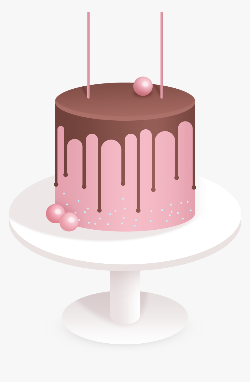Hand Drawn Cartoon Birthday Cake Decoration Vector - Birthday Cake, HD Png Download, Free Download
