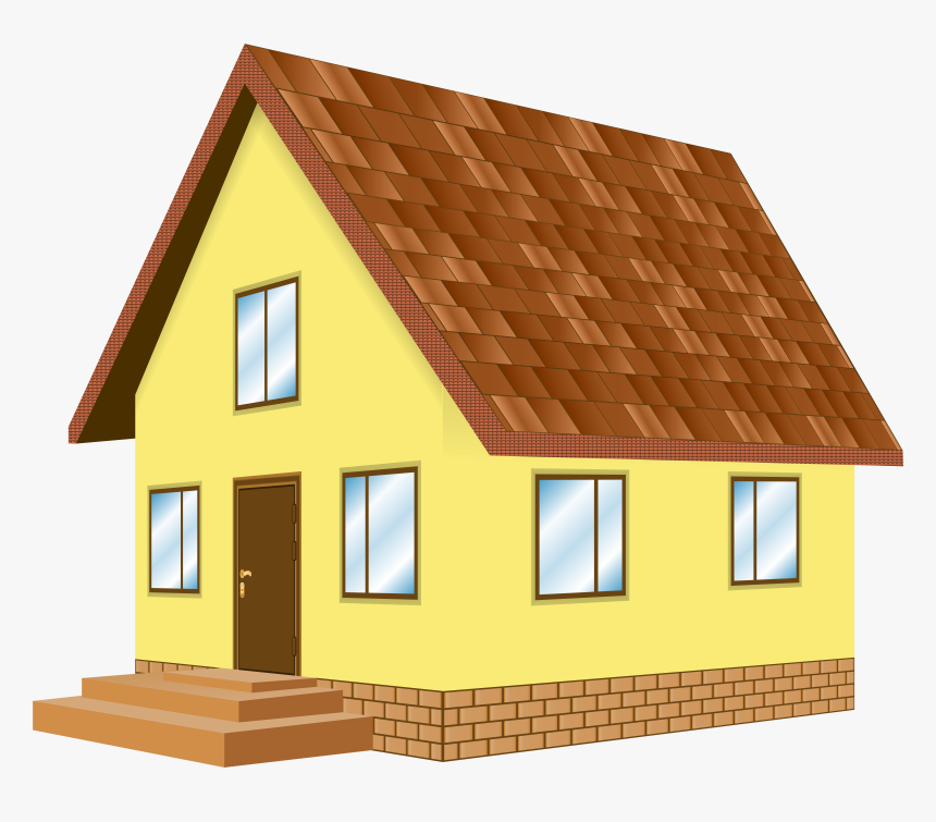 House Yellow Png Clip Art, Transparent Png, Free Download