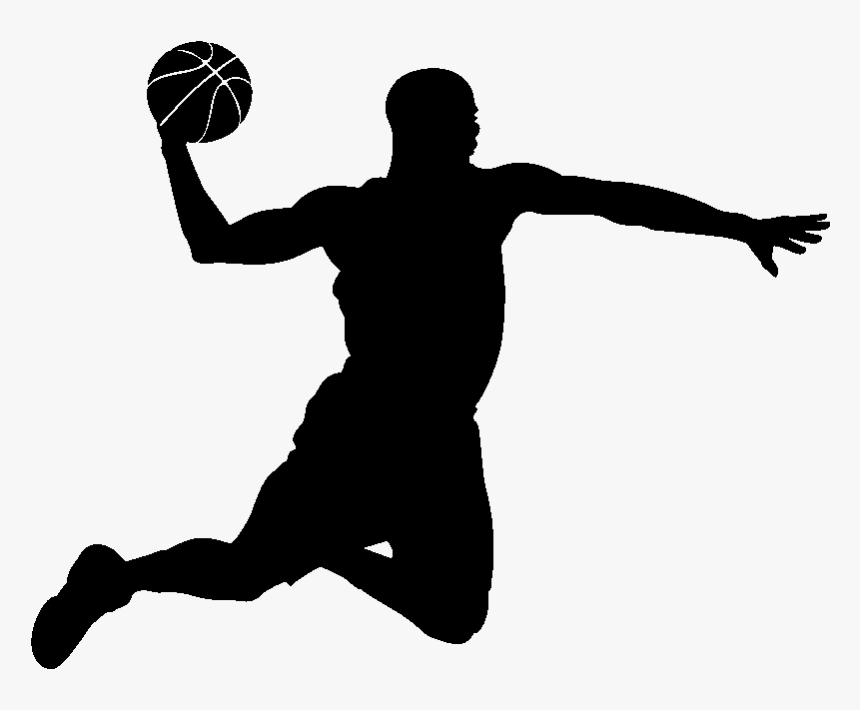 Basketball Player Black And White, HD Png Download, Free Download