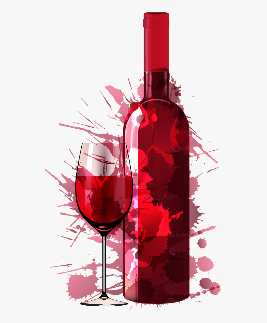 Drink Creative Dinner Vector Party Painting Red Clipart - Wine Glass Png Transparent, Png Download, Free Download