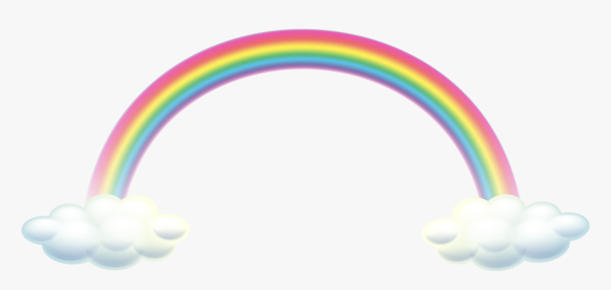 Transparent Cute Cloud Png - Clip Art Rainbow Transparent Background, Png Download, Free Download