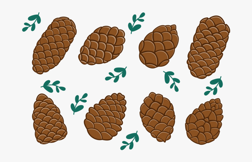 Pine Cones Icons Vector - Pine Nuts Vector Png, Transparent Png, Free Download