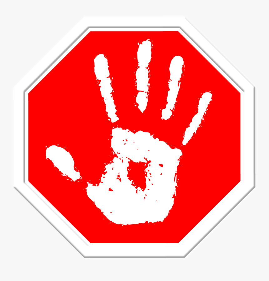 Stop Hand Finger Free Picture - Stop Hand Sign Png, Transparent Png, Free Download