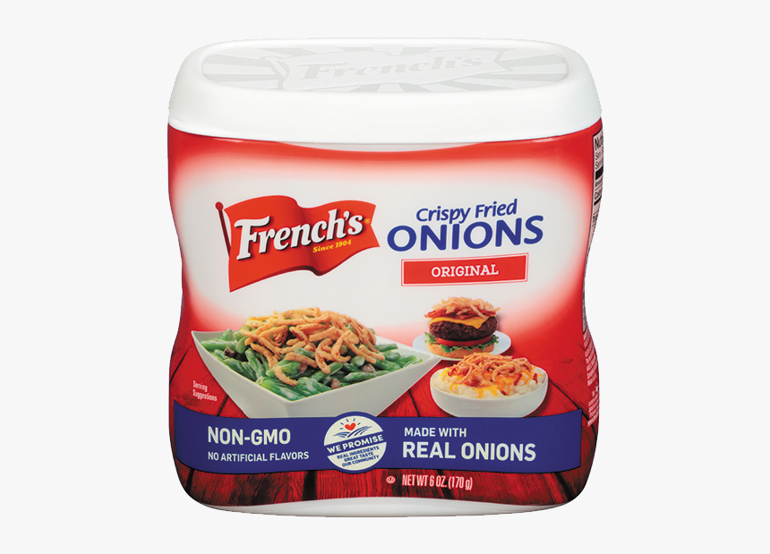 French’s Crispy Fried Onions, Original - French's Fried Onions, HD Png Download, Free Download