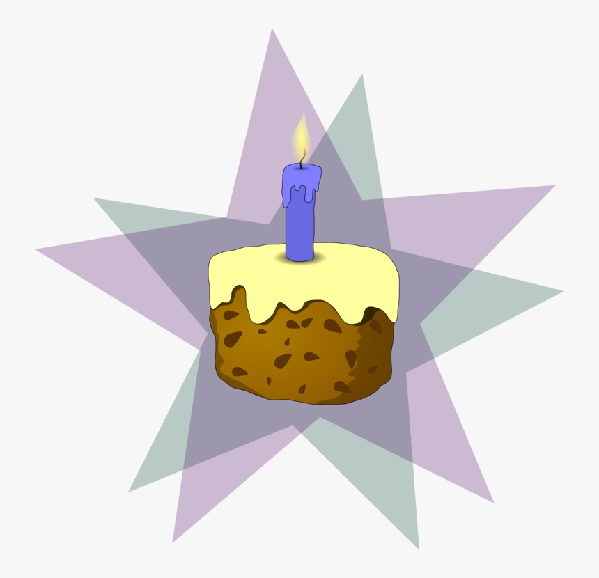 Birthday Cake, Cake, Candle, Food, Star, Dessert - Cake Clipart Small, HD Png Download, Free Download