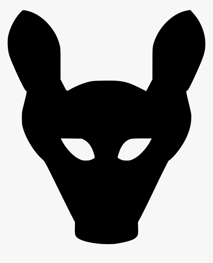 Cow Pet Mask - Rat Head Silhouette Png, Transparent Png, Free Download